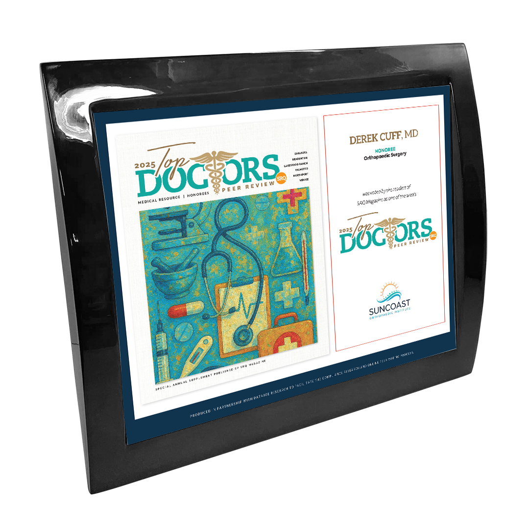 SRQ Top Doctors - Eclipse Plaque with Metal Inlay