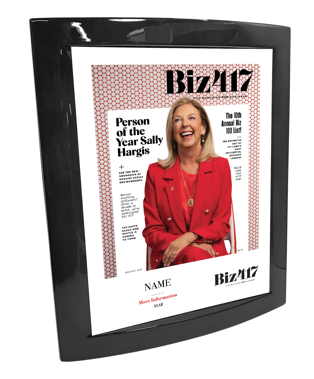 Biz 417 Biz 100 Wooden Eclipse Plaque with Metal Inlay