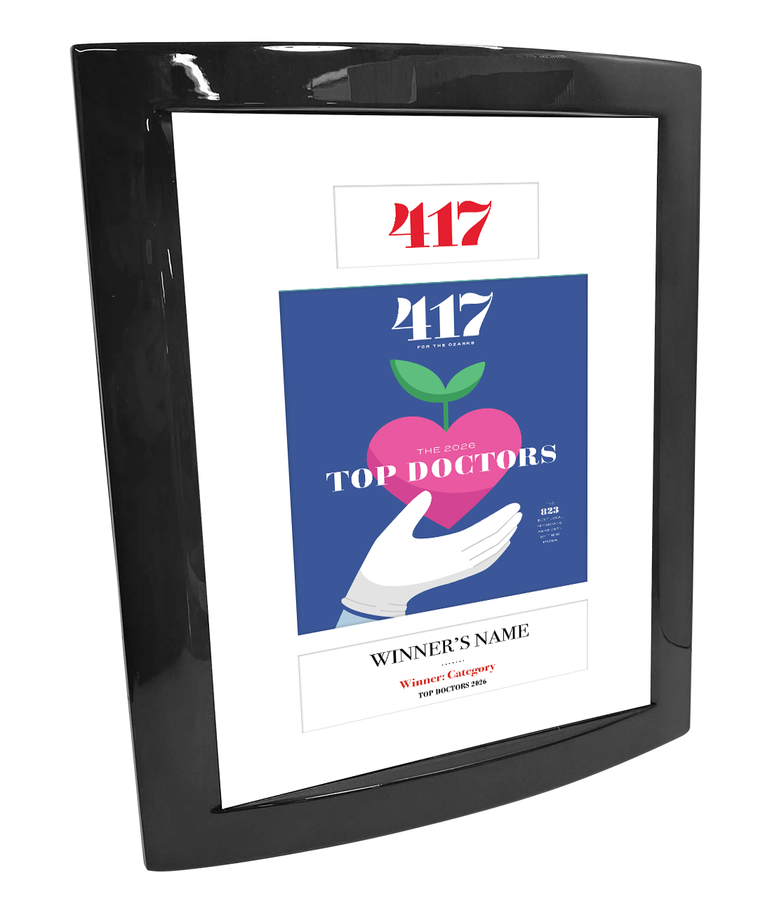 417 Magazine Top Doctor Wooden Piano Finish with Metal Inlay