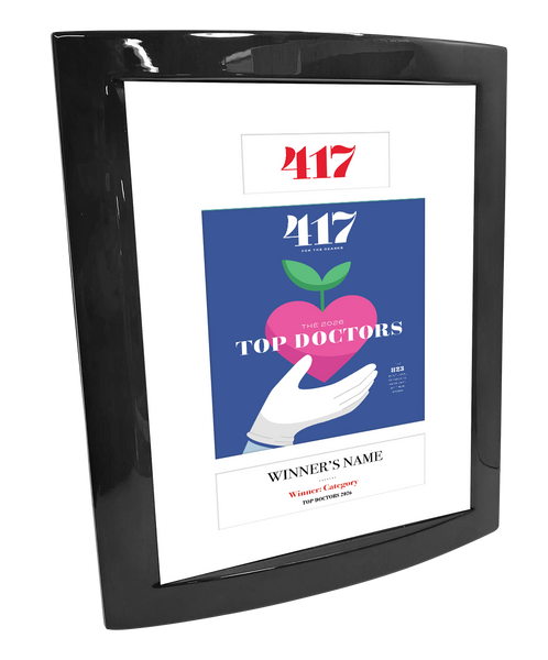 417 Magazine Top Doctor Wooden Piano Finish with Metal Inlay