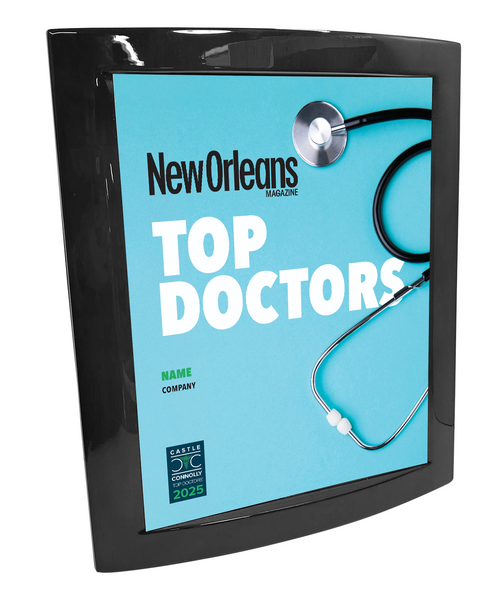 New Orleans Magazine - Top Doctors - Eclipse Plaque with Metal Inlay