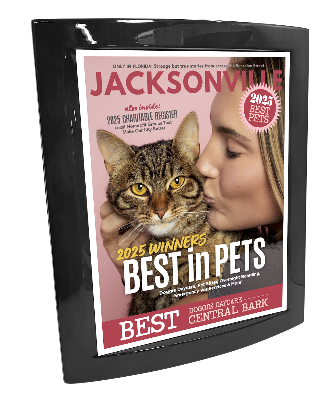 Jacksonville Magazine - Best in Pets - Eclipse Plaque with Metal Inlay