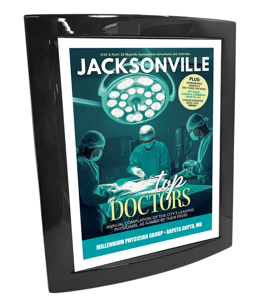 Jacksonville Magazine - Top Doctors - Eclipse Plaque with Metal Inlay