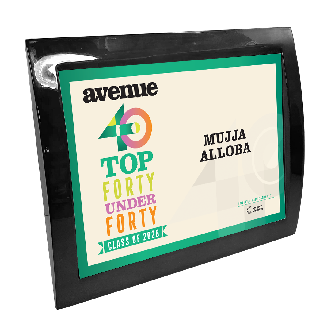 Avenue Magazine - Top 40 Under Forty - Eclipse Plaque
