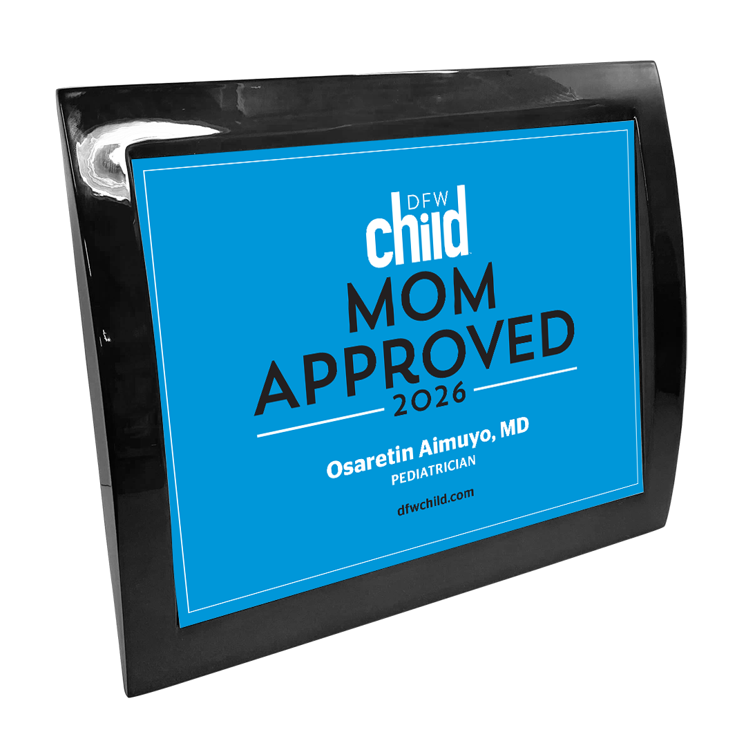 DFW Child - Mom Approved Award - Eclipse Plaque
