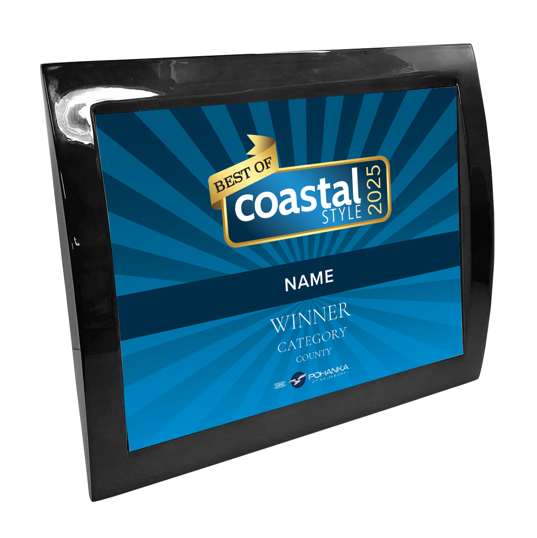 Best Of Coastal Style Award Eclipse Plaque with Metal Inlay