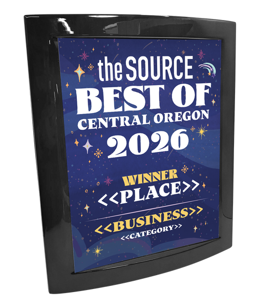 Source Weekly Best of Central Oregon - Rosewood with Metal Inlay