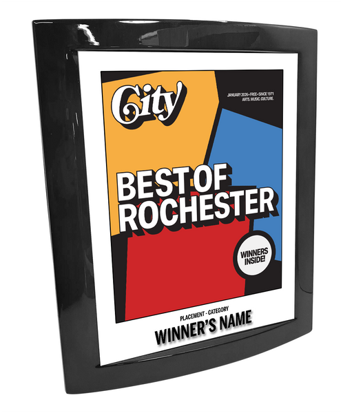 CITY Magazine - Best of Rochester - Eclipse Plaque with Metal Inlay