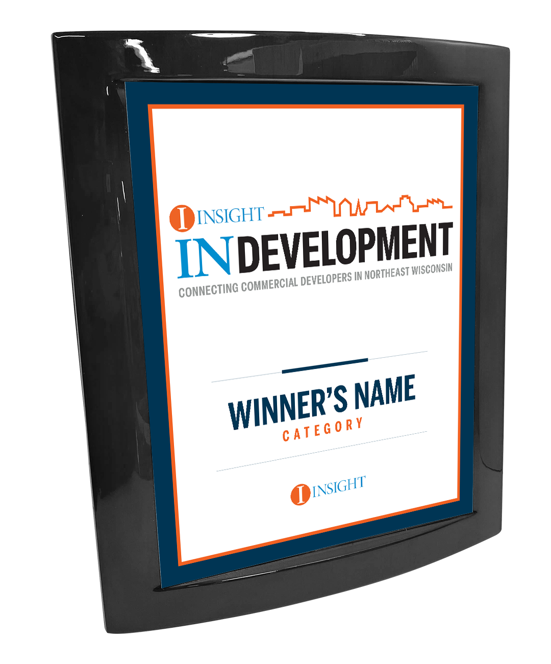 INSIGHT - In Development - Logo Eclipse Plaque with Metal Inlay