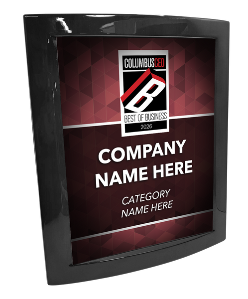 Columbus CEO - Best of Business Awards - Eclipse Plaque with Metal Inlay