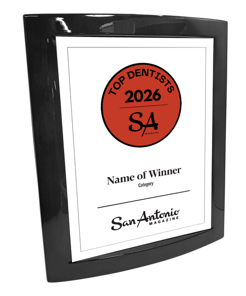 San Antonio Magazine "Top Dentists” Eclipse Plaque