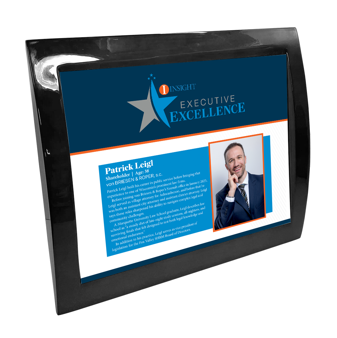 INSIGHT - Executive Excellence - Article Eclipse Plaque with Metal Inlay