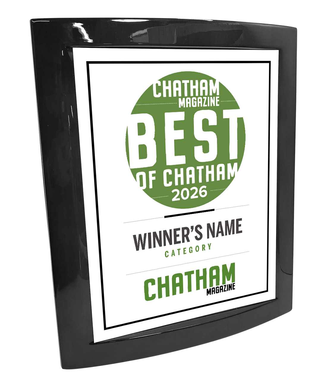 Triangle Media - Best of Chatham - Eclipse Plaque with Metal Inlay