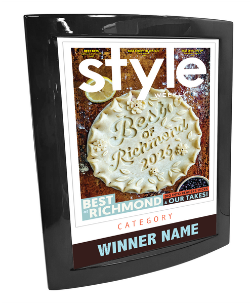 Style Weekly "Best of Richmond" Eclipse Plaque