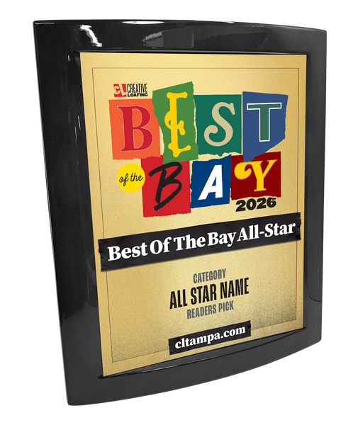CL Tampa Bay Best of the Bay | Eclipse Plaque with Metal Inlay