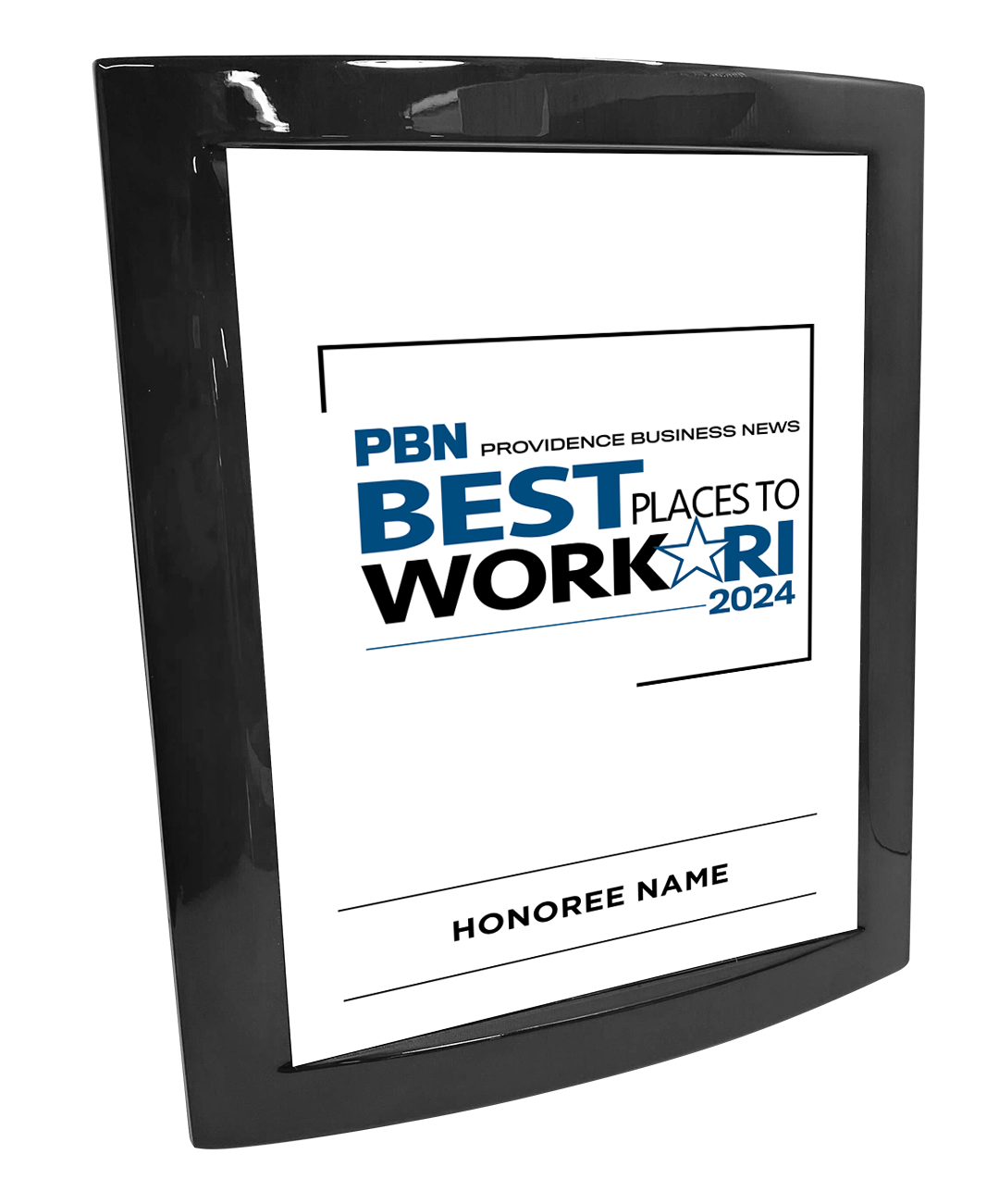 PBN Awards - Logo Only Version - Rosewood with Metal Inlay