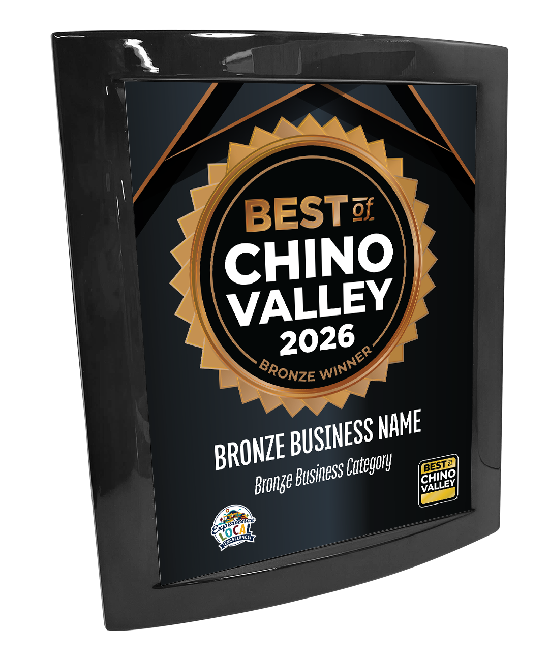 Best of Chino Valley - Eclipse Plaque with Metal Inlay