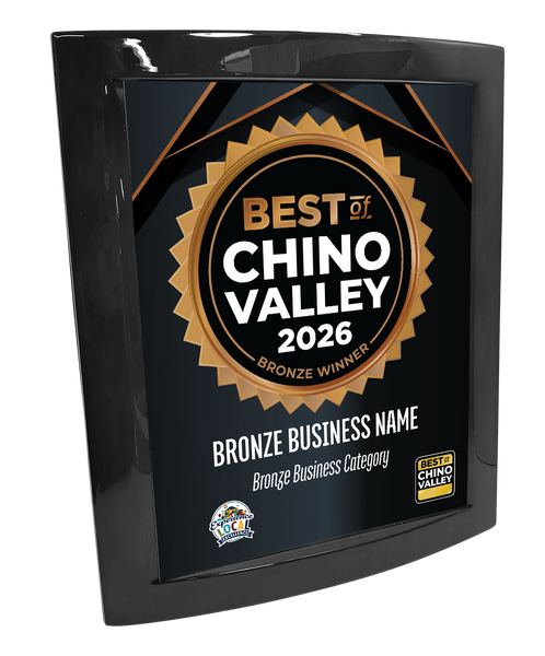 Best of Chino Valley - Eclipse Plaque with Metal Inlay