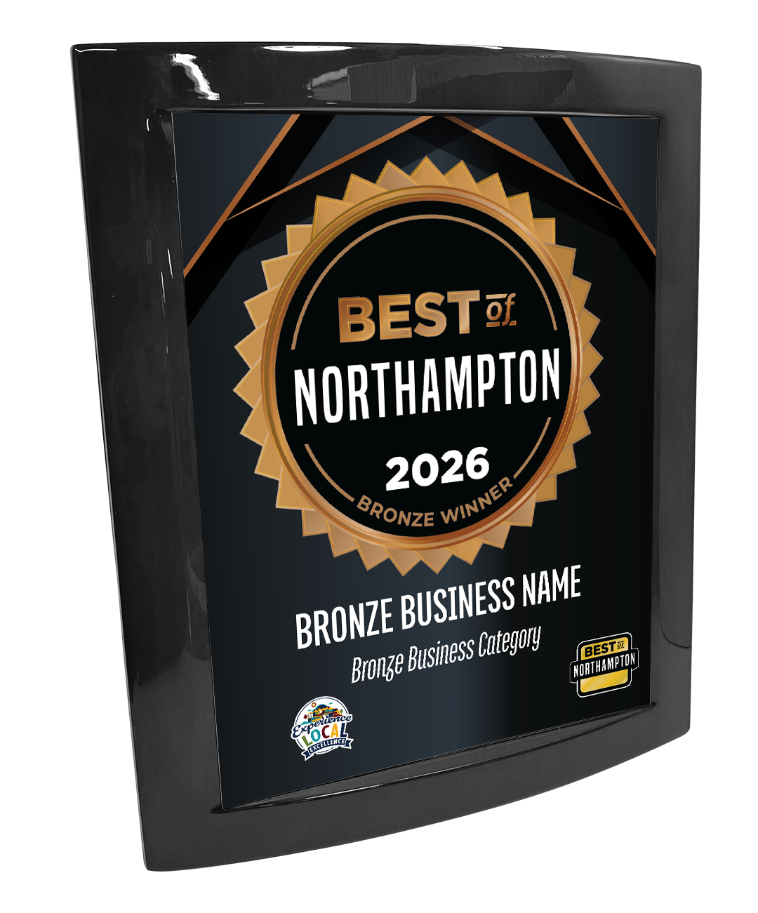 Best of Northampton - Eclipse Plaque with Metal Inlay