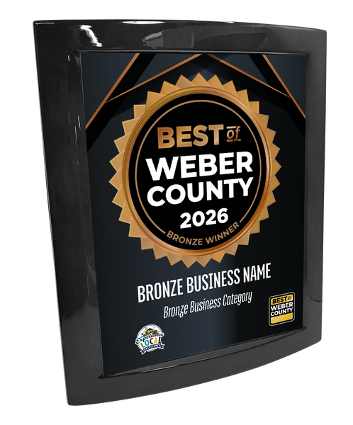 Best of Weber County - Eclipse Plaque with Metal Inlay