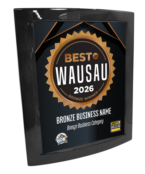 Best in Wausau - Eclipse Plaque with Metal Inlay