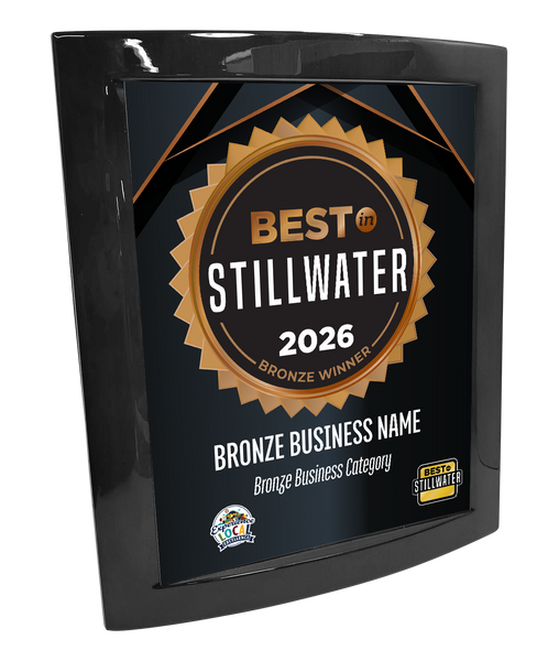 Best in Stillwater - Eclipse Plaque with Metal Inlay