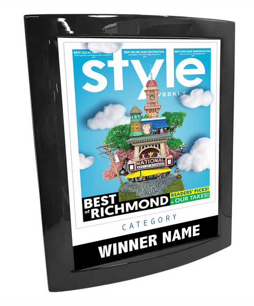 Style Weekly "Best of Richmond" Eclipse Plaque