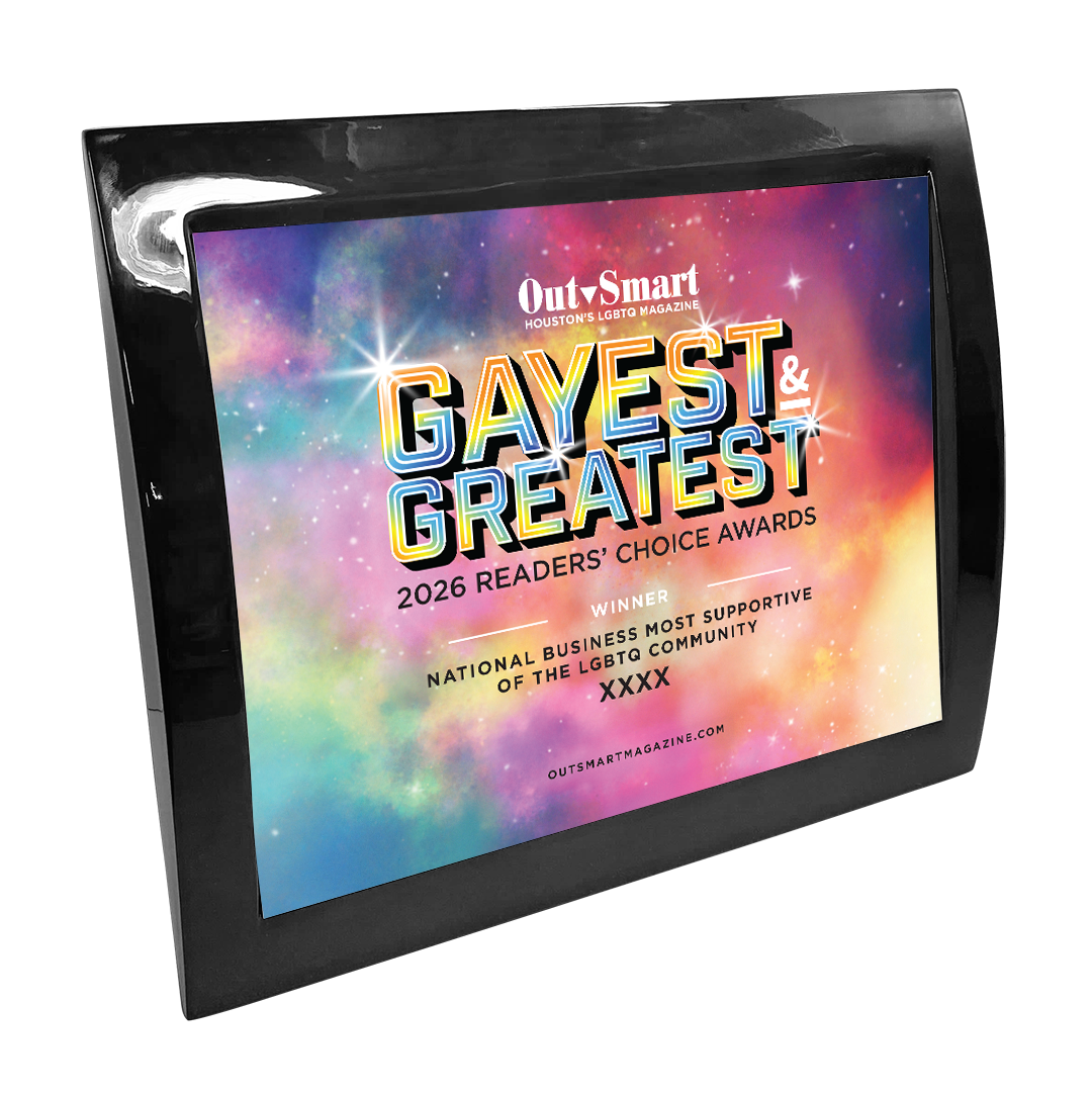 OutSmart - Gayest and Greatest Readers' Choice Awards - Eclipse Plaque with Metal Inlay