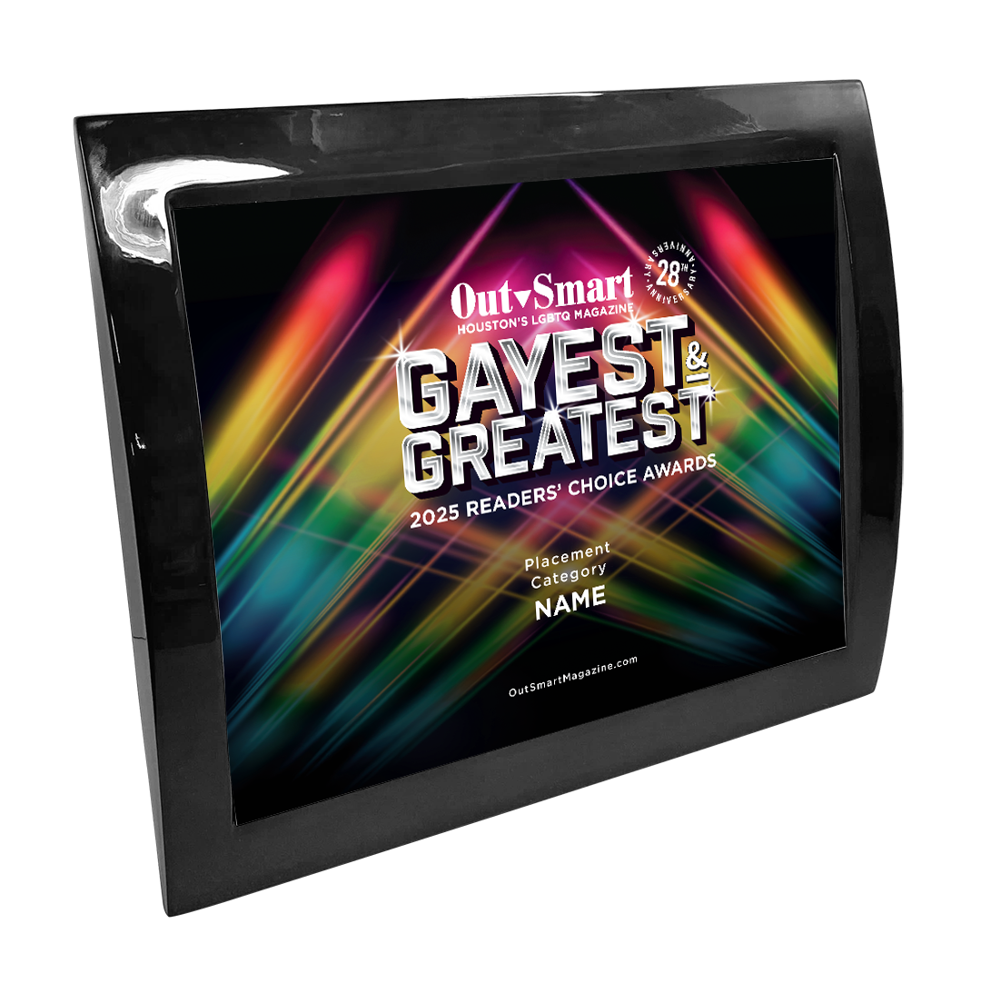 OutSmart - Gayest and Greatest Readers' Choice Awards - Eclipse Plaque with Metal Inlay