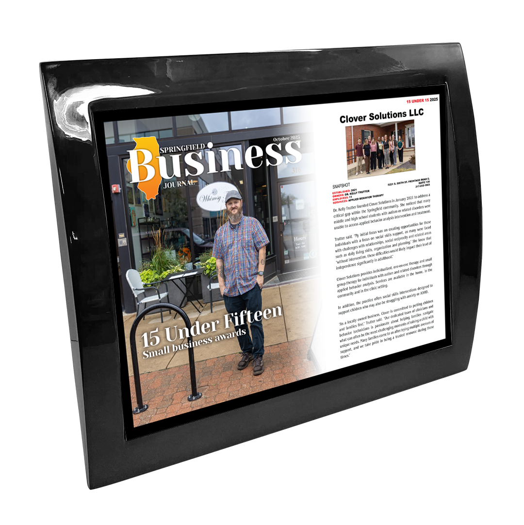 Springfield Business Journal - 15 under 15 - Eclipse Plaque with Metal Inlay