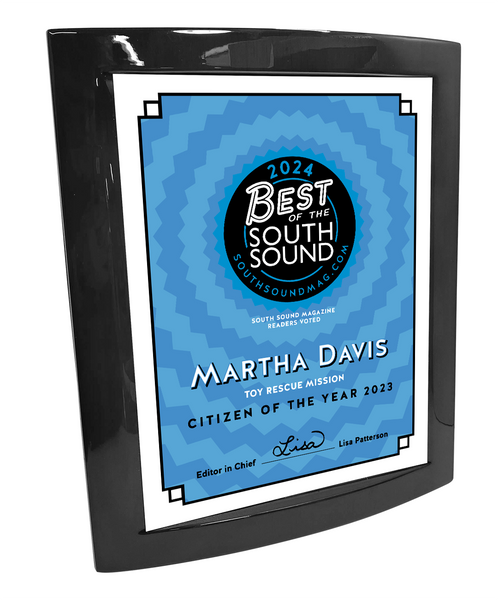 Best of South Sound Magazine - Rosewood with Metal Inlay