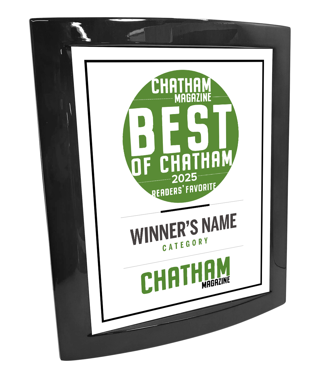 Triangle Media - Best of Chatham - Eclipse Plaque with Metal Inlay