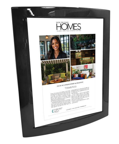 New Orleans Homes - Faces of Design - Eclipse Plaque with Metal Inlay
