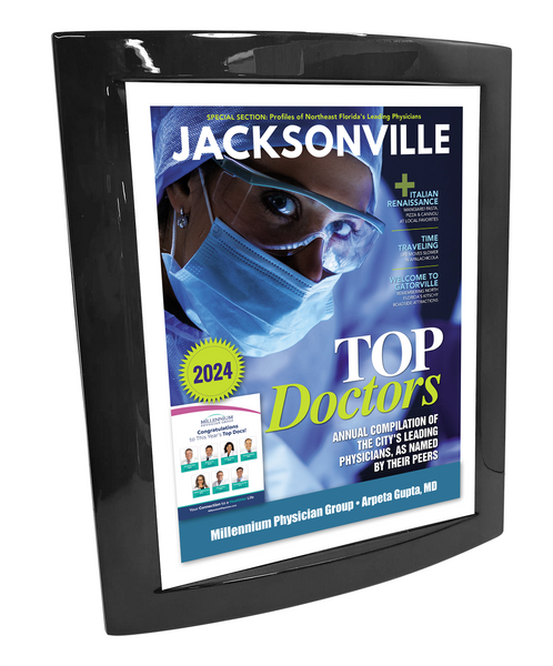 Jacksonville Magazine - Top Doctors - Eclipse Plaque with Metal Inlay