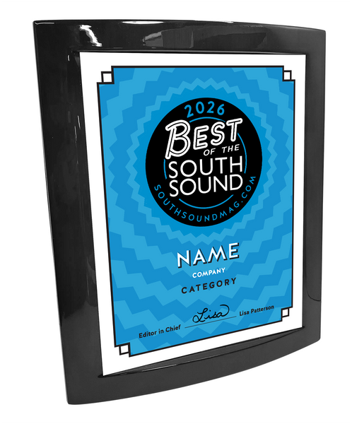 Best of South Sound Magazine - Eclipse Plaque with Metal Inlay