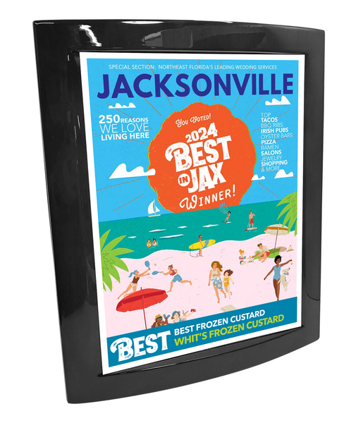Jacksonville Magazine - Best in Jax - Eclipse Plaque with Metal Inlay
