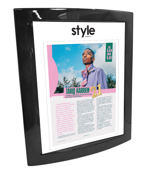 Style Weekly "Top 40 Under 40" Eclipse Plaque