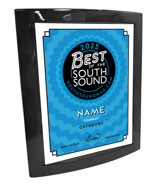 Best of South Sound Magazine - Eclipse Plaque with Metal Inlay