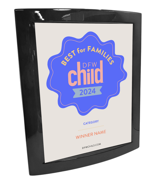 DFW Child - Best for Families Award - Eclipse Plaque