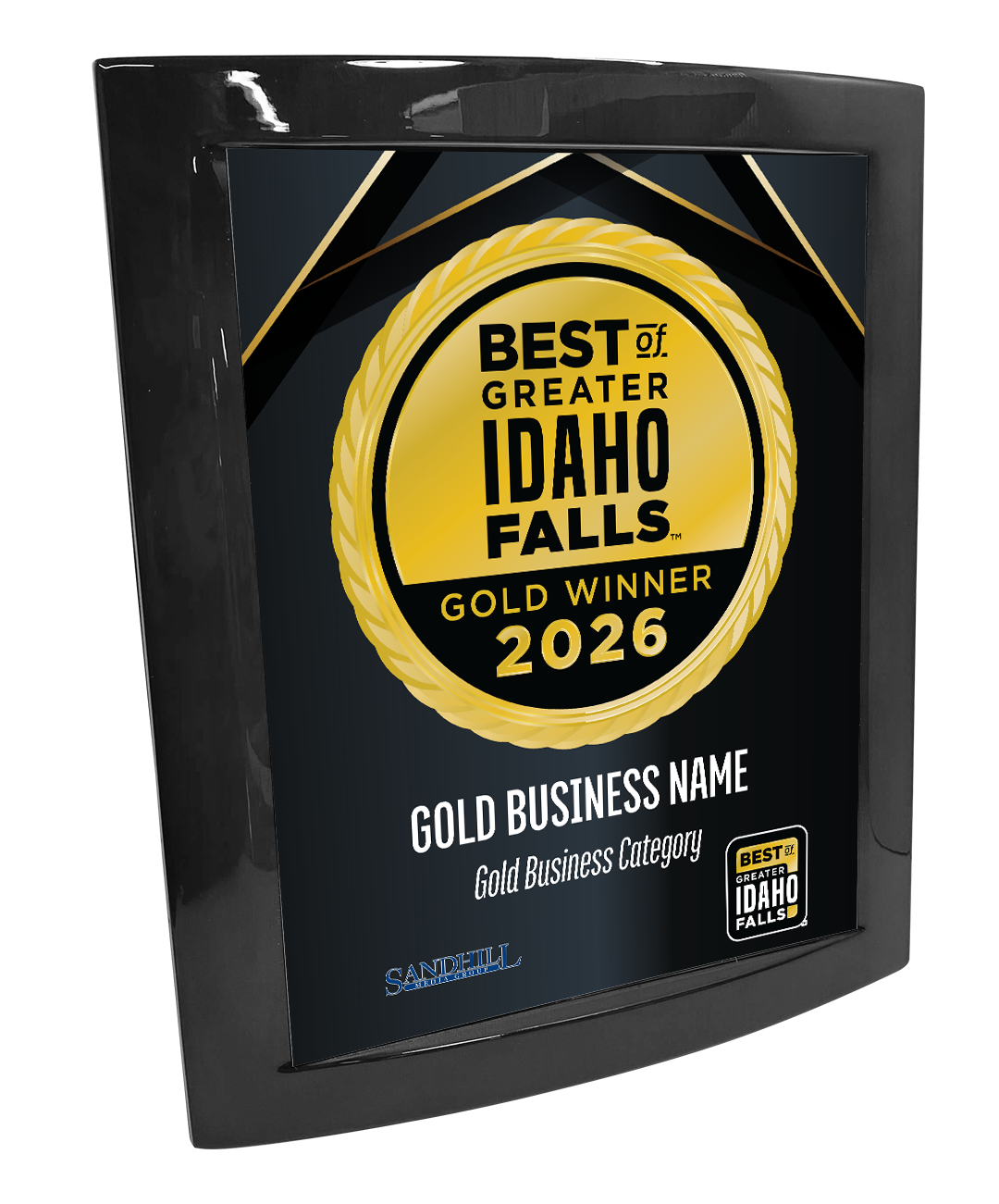 Best of Greater Idaho Falls - Eclipse Plaque with Metal Inlay