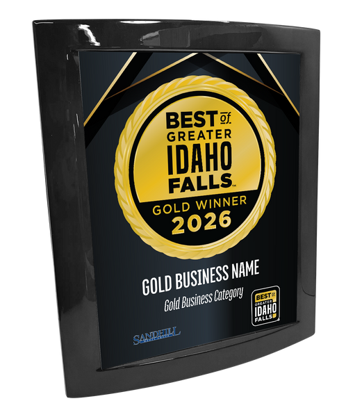 Best of Greater Idaho Falls - Eclipse Plaque with Metal Inlay