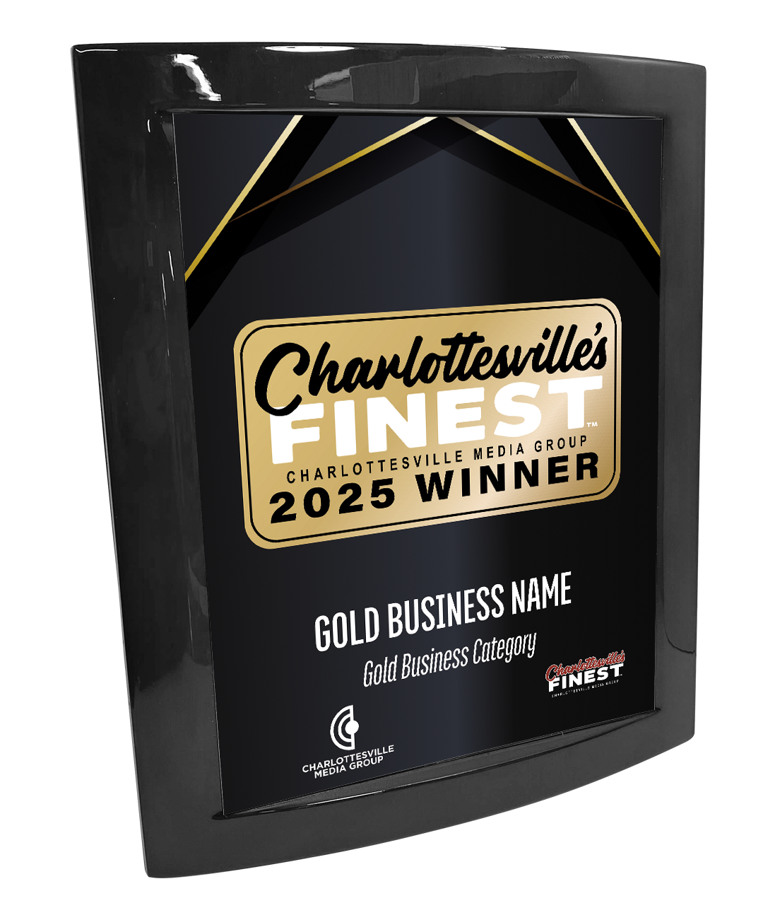 Charlottesville's Finest - Eclipse Plaque with Metal Inlay