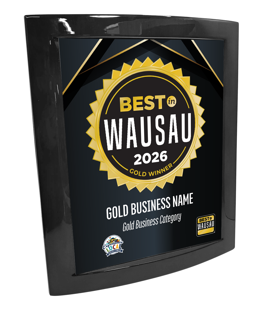 Best in Wausau - Eclipse Plaque with Metal Inlay