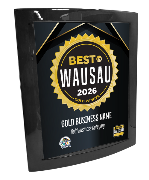 Best in Wausau - Eclipse Plaque with Metal Inlay