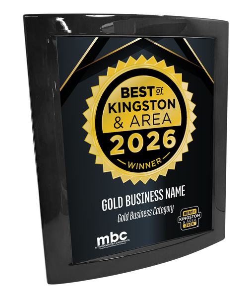 Best of Kingston and Area - Eclipse Plaque with Metal Inlay