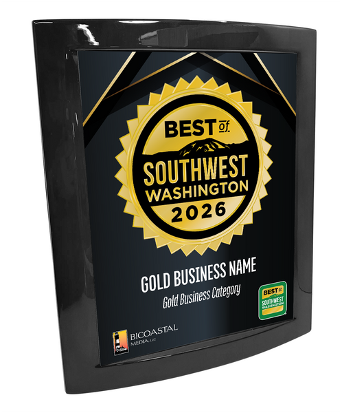 Best of Southwest Washington - Eclipse Plaque with Metal Inlay