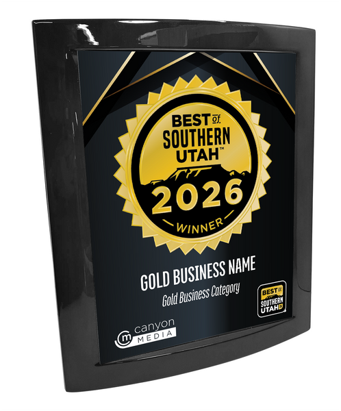 Best of Southern Utah - Eclipse Plaque with Metal Inlay