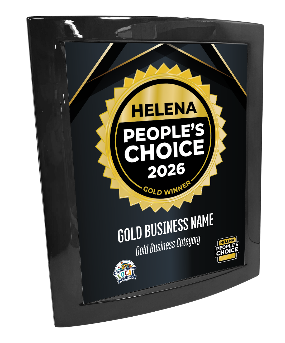 Helena People's Choice - Eclipse Plaque with Metal Inlay