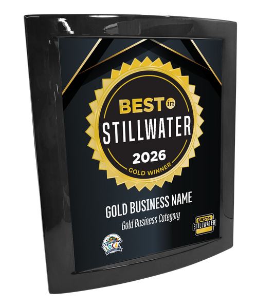 Best in Stillwater - Eclipse Plaque with Metal Inlay