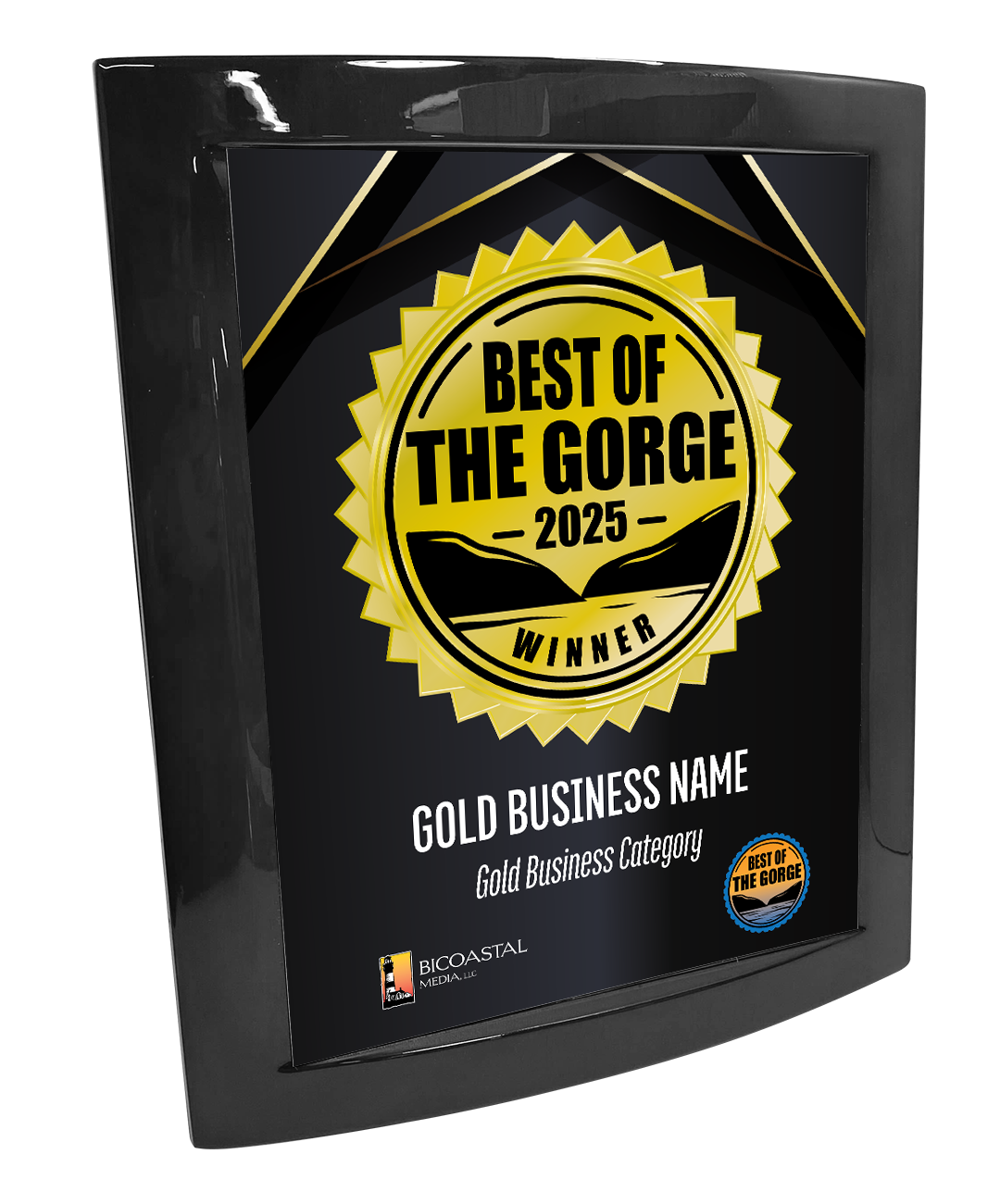 Best of the Gorge - Eclipse Plaque with Metal Inlay